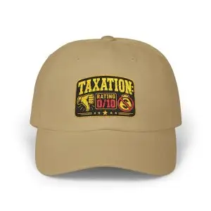 taxation-rating-0-10-embroidered-dad-cap